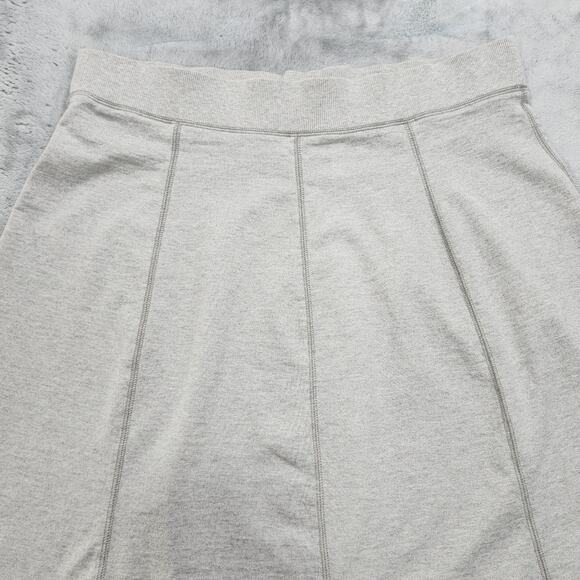 Cotton Ginny Skirt Womens XL Gray Paneled Eco Organic Cotton Knit A-Line Stretch - Picture 2 of 9